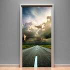 Adesivo Para Porta Rodovia Nublada-73x210cm