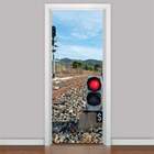 Adesivo Para Porta Sinal No Trilho-63x210cm