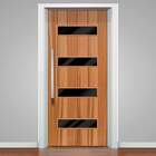 Adesivo Para Porta Tema Madeira Com Vidro 05-73x210cm