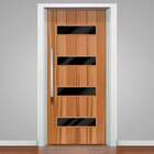 Adesivo Para Porta Tema Madeira Com Vidro 05-83x210cm