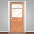 Adesivo Para Porta Tema Madeira Com Vidro 08-63x210cm