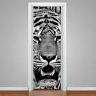 Adesivo Para Porta Tigre Branco-63x210cm