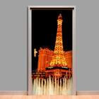 Adesivo Para Porta Torre Eiffel De Las Vegas-93x210cm