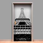 Adesivo Para Porta Torre Eiffel De Paris 2-63x210cm