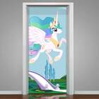 Adesivo Para Porta Unicórnio Voando-93x210cm