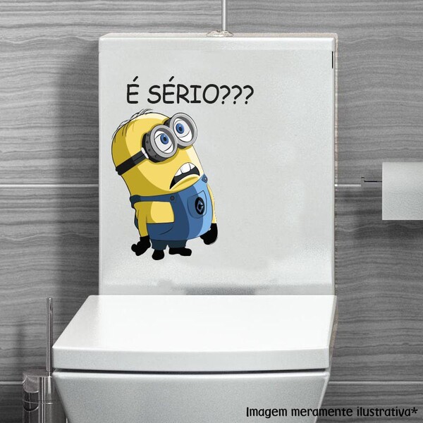 Adesivo Para Vaso Sanitário Minions - *atenção As Medidas*