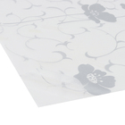 Adesivo para Vidro Floral Papoula Cinza 200x45cm