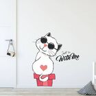 Adesivo Parede Cat Just Be With Me