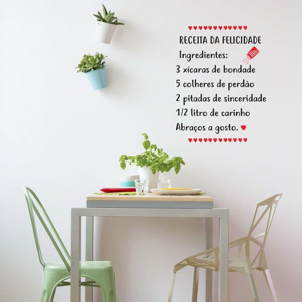 Adesivo Parede Cozinha Receita Do Amor