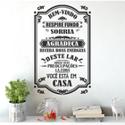 Adesivo Parede Frase Bem Vindo, Respire Fundo, Sorria