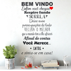 Adesivo Parede Frases Bem Vindo Enfim Você Chegou