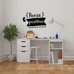 Adesivo Parede Frases De Motivacao Pense Positivo Leroy Merlin