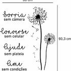 Adesivo Parede Motivação - Frase Sorria Converse Ajude Ame