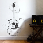 Adesivo Parede Violão Tribal