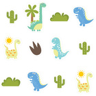 Adesivo Piso Banheiro Antiderrapante Infantil Dinossauro Baby