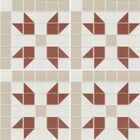 Adesivo Piso Box Antiderrapante Lavável Pastilha Flor Castanho