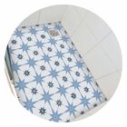 Adesivo Piso Box Estrela Azul Cinza Antiderrapante - 1,20 X 0