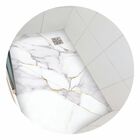 Adesivo Piso Box Mármore Calacata Gold Antiderrapante - 1,20