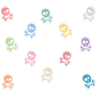 Adesivo Piso de Banheiro Antiderrapante Caveira 12 un