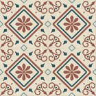 Adesivo Piso Ladrilho Arabesco Lavável Antiderrapante