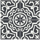 Adesivo Piso Ladrilho Marroquino Preto Antiderrapante