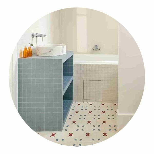 Adesivo Piso Off White Estrela Antiderrapante Lavável