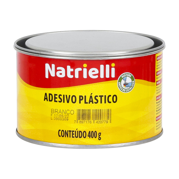 Adesivo Plástico Branco 400Gr Natrielli