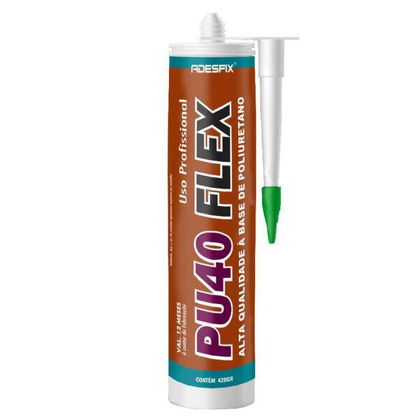 Adesivo Pu40 Flex Cartucho 420gr - Adesfix Cor:preto