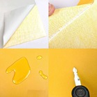 Adesivo Revestimento Em Couro Sintético Amarelo 50x137cm