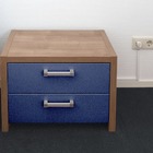 Adesivo Revestimento Em Couro Sintético Azul Royal 50x137cm