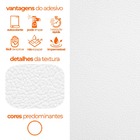 Adesivo Revestimento Em Couro Sintético Branco 50x137cm