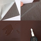 Adesivo Revestimento Em Couro Sintético Marrom Escuro 50x137cm