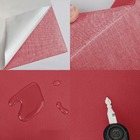 Adesivo Revestimento Em Couro Sintético Vermelho 50x137cm