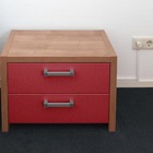 Adesivo Revestimento Em Couro Sintético Vermelho 50x137cm