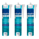 Adesivo Selante PU40 Branco 400g Argacon Kit 3 Unidades