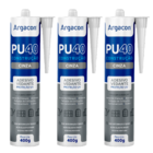 Adesivo Selante PU40 Cinza 400g Argacon Kit 3 Unidades