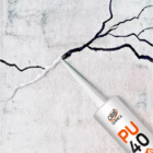 Adesivo Selante Pu 40 380g 230ml Orbi Quimica Preto