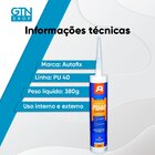 Adesivo Selante Pu 40 Autofix Cinza