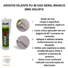 Adesivo Selante Pu 40 Uso Geral Vedacao Branco 380g Solufix