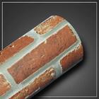 Adesivo Texturizado Pedra Tijolo Vermelho