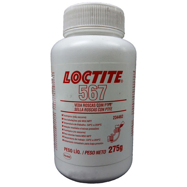 Adesivo Veda Rosca Anaeróbico 275g Loctite 567 234462