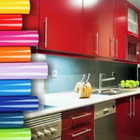 Adesivo Vinil Envelopamento Móveis Vidro Fogão Azul Marinho 1