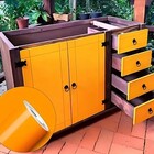 Adesivo Vinil Envelopamento Recorte Amarelo Ouro (50x50cm)