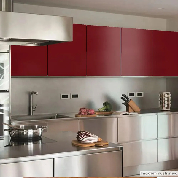 Adesivo Vinil Envelopamento Recorte Vermelho Escuro (1x0 50m)