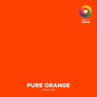 Adesivo Vinil Fosco Laranja Puro Mimo - 23 Cm X 2,5 M