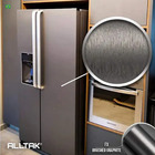 Adesivo Vinil Grafite Aço Escovado Premium Geladeira 10mx50