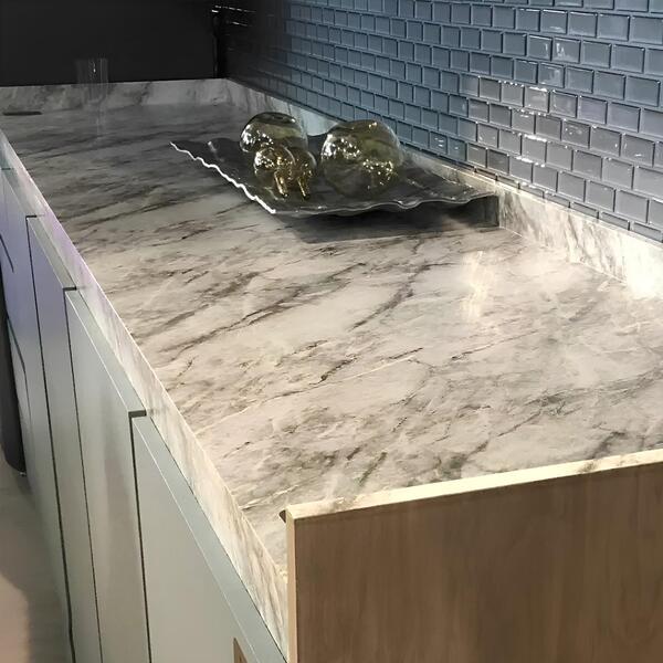 Adesivo Vinil Grosso Envelopamento Piso Mármore Carrara (1 22