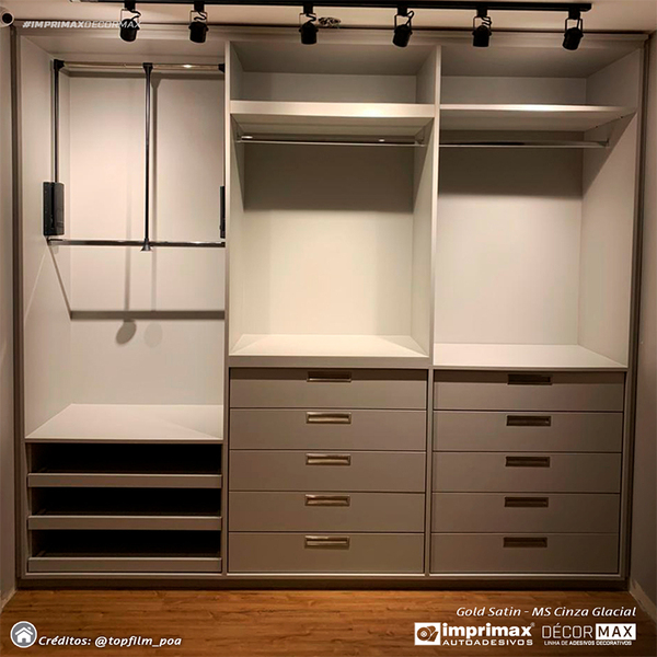 Adesivo Vinil Grosso Papel De Parede Madeira Satin Cinza Glac