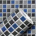 Adesivo Vinil Grosso Papel De Parede Partilha Mescla Azul (1