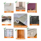 Adesivo Vinílico Lavavel Para Piso Quadrados Mistos Azul E Be